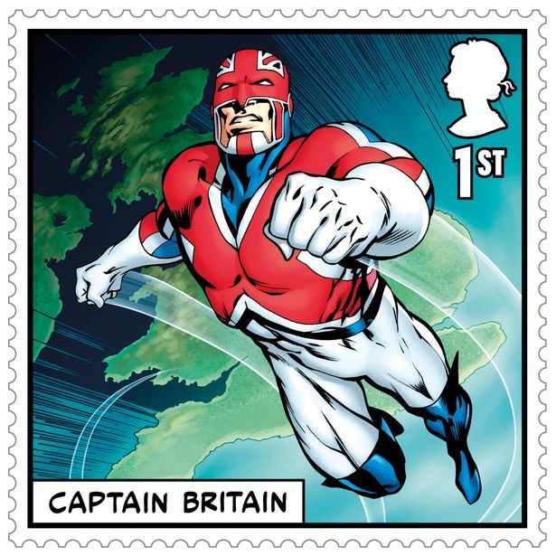 Timbre Marvel Super Heroes Captain Britain