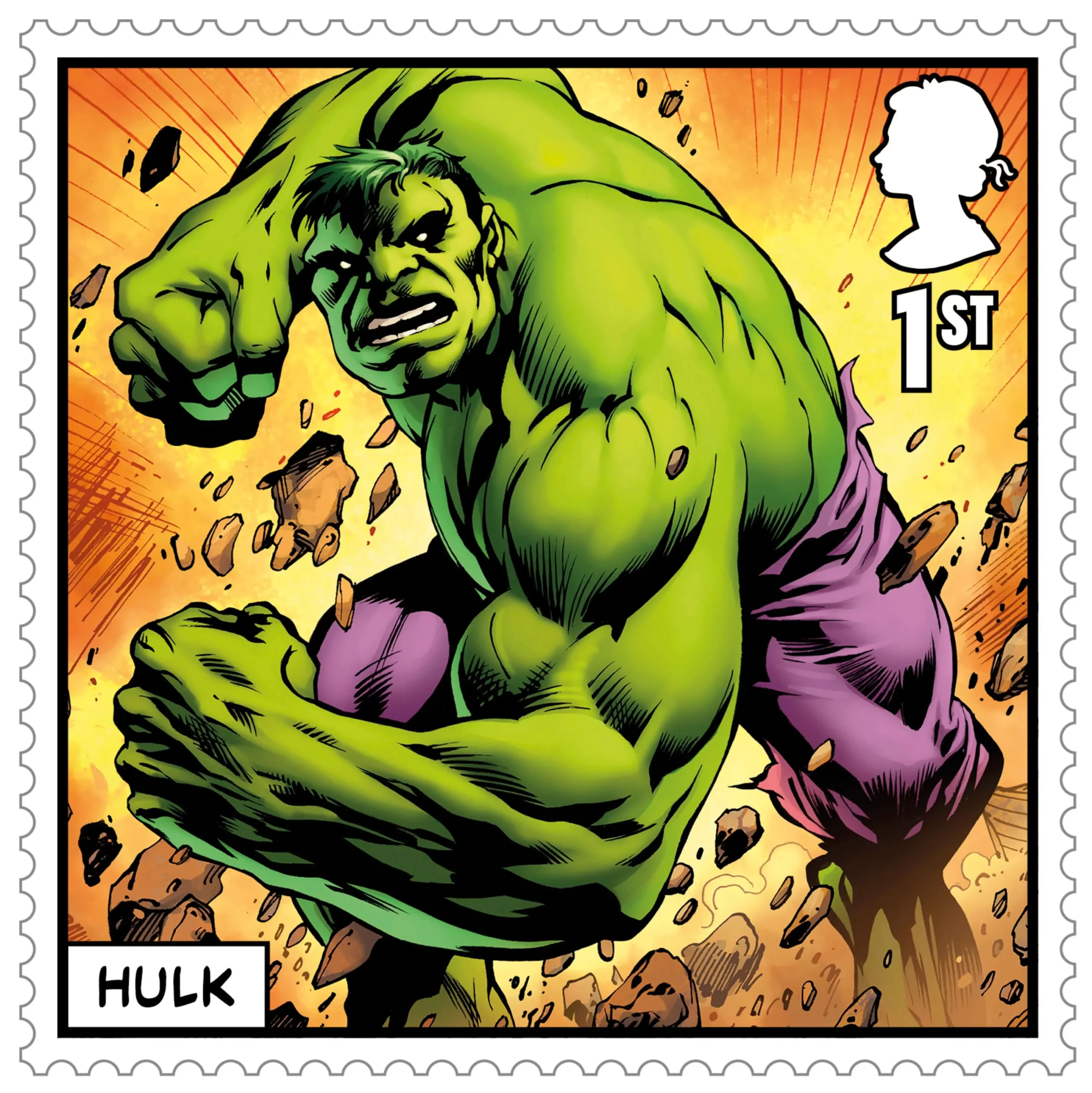 Timbre Marvel Super Heroes Hulk