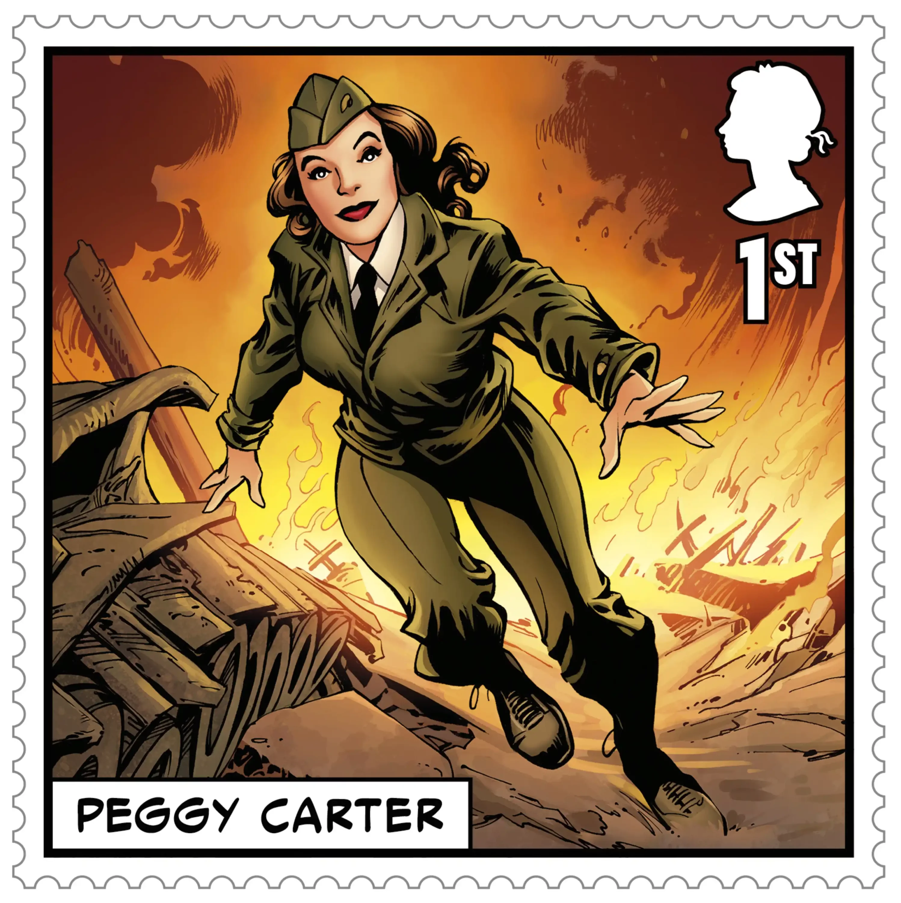 Timbre Marvel Super Heroes Peggy Carter