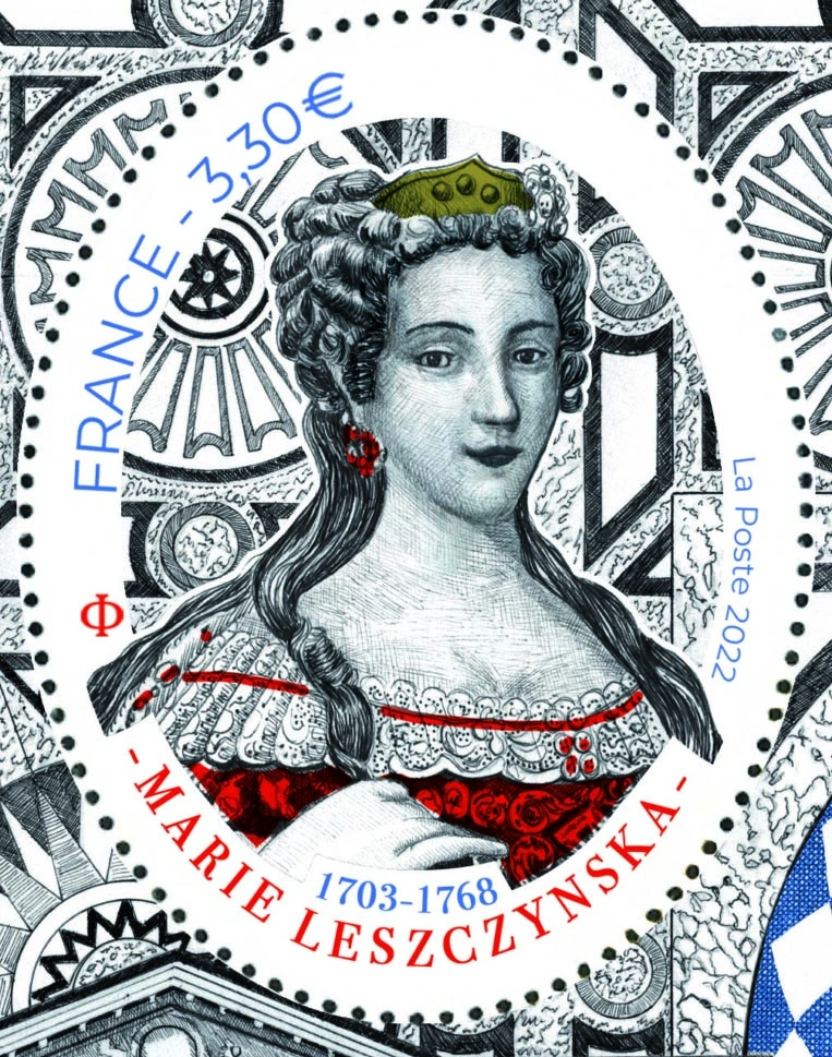 Timbre Marie Leszczynska les grandes heures de l'histoire