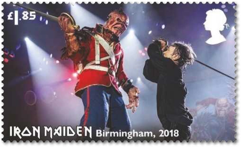 Timbre anglais 2023 Iron Maiden Birmingham 2018