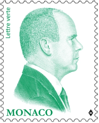 Nouveau timbre Prince Albert II