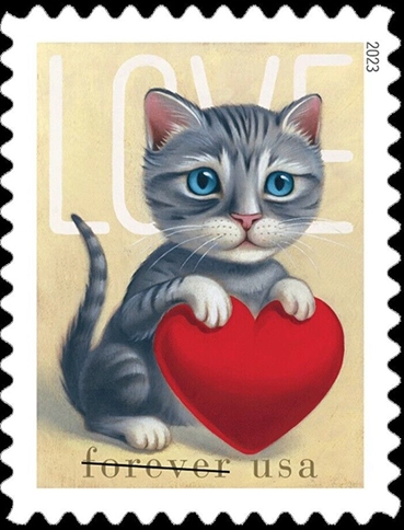 Timbre USA 2023 Love Chaton