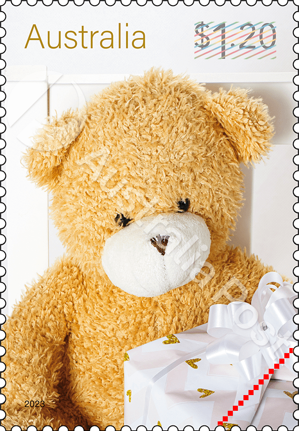 Timbre australien 2023 Teddy Bear