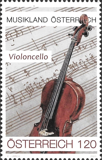 Timbre autrichien 2023 Violoncelle