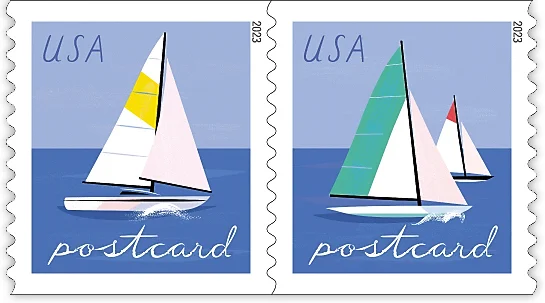 Timbres américains 2023 Voiliers