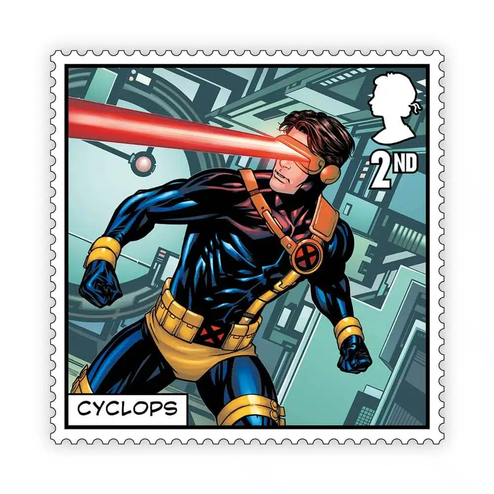 Timbre britannique 2023 X-Men Cyclops
