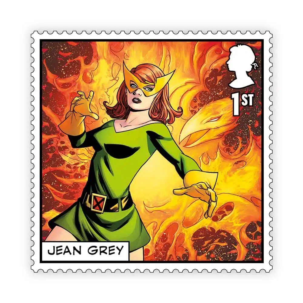 Timbre britannique 2023 X-Men Jean Grey