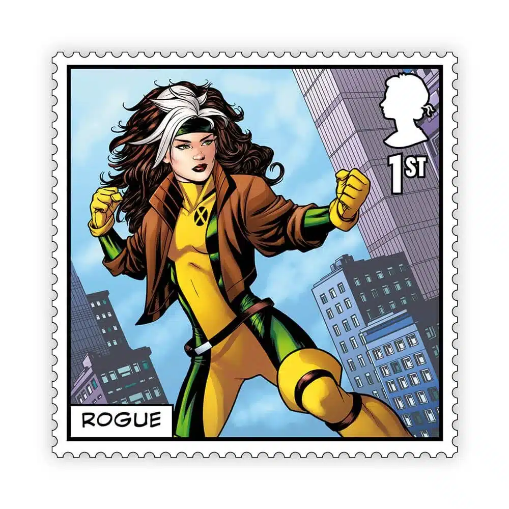 Timbre britannique 2023 X-Men Rogue