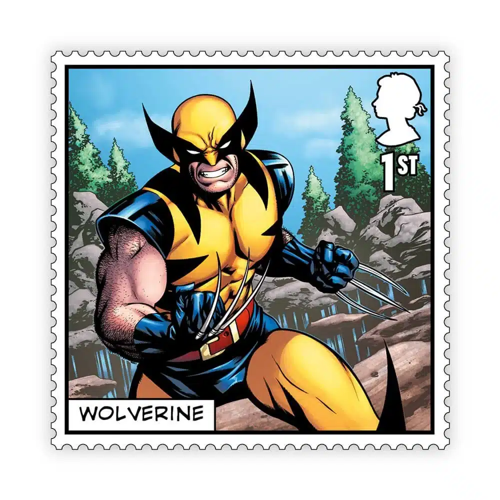Timbre britannique 2023 X-Men Wolverine