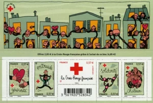 Feuillet français 2012 Croix rouge Solidarité YT F4699