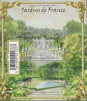 Feuillet français 2012 Jardins de France Saint Cloud YT F4663