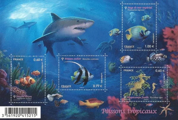 Feuillet français 2012 Poissons tropicaux YT F4646