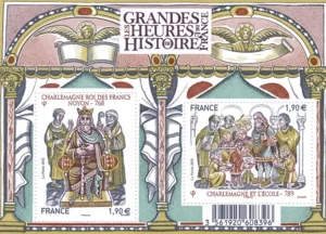 Feuillet français 2015 Les grandes heures de l'histoire Charlemagne YT F4943