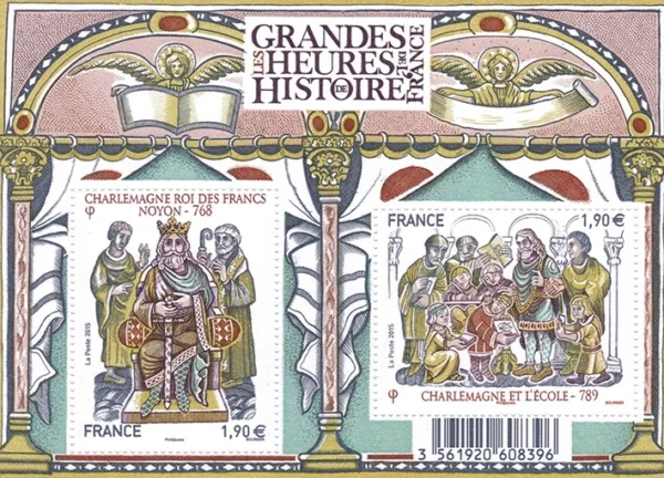 Feuillet français 2015 Les grandes heures de l'histoire Charlemagne YT F4943
