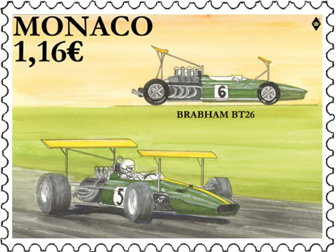 Timbre Monaco 2023 Brabham BT26