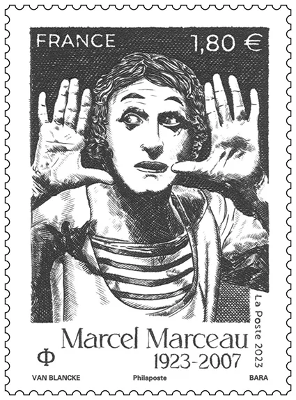 Timbre français 2023 Marcel Marceau