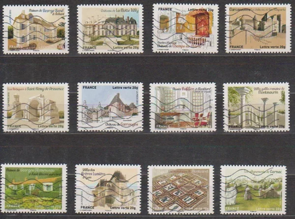 Timbres autoadhésifs 2013 Patrimoine de France