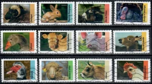 Timbres autoadhésifs 2017 Veau vache