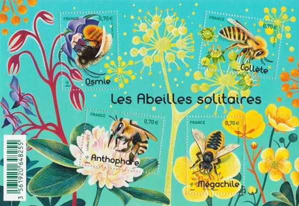 Feuillet français 2016 Abeilles solitaires YT F5052