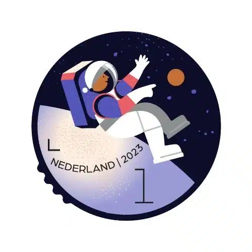 Timbre hollandais 2023 Astronaute