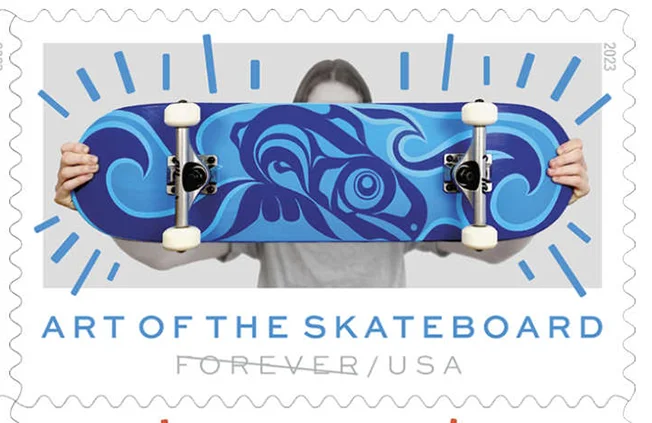 Timbres 2023 USA Art of the skateboard II