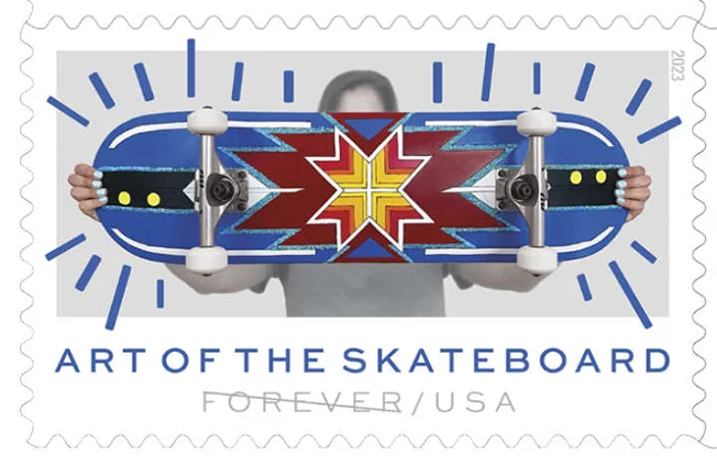 Timbres 2023 USA Art of the skateboard III