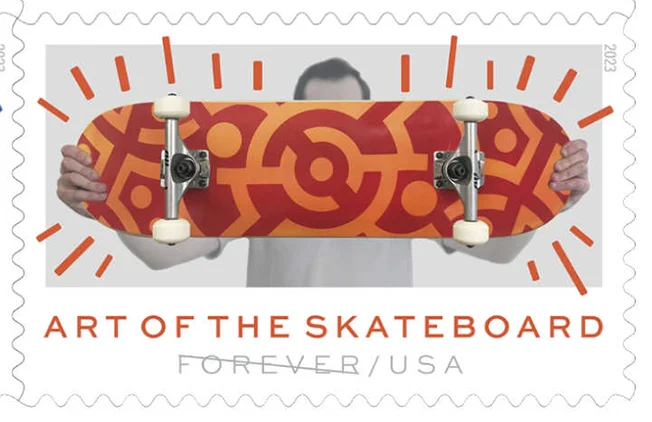 Timbres 2023 USA Art of the skateboard IV