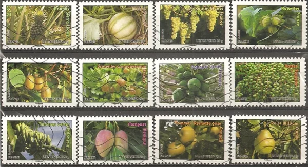 Timbres autoadhésifs 2012 Fruits