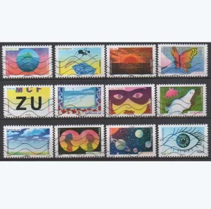 Timbres autoadhésifs 2015 La vue