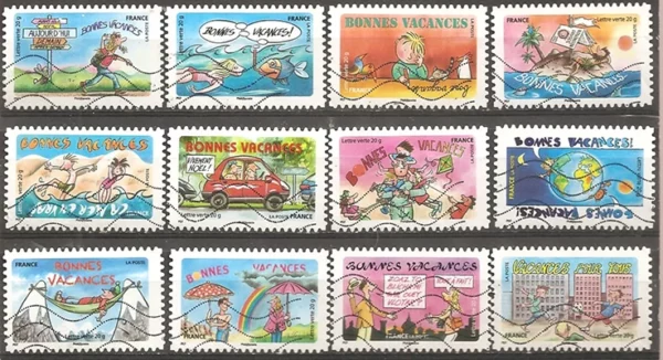 Timbres autoadhésifs 2015 Vacances