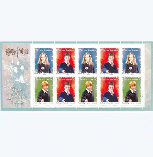 Carnet Fête du timbre 2007 Recto Harry Potter