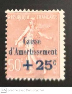 Semeuse Caisse d'amortissement recto YT250*