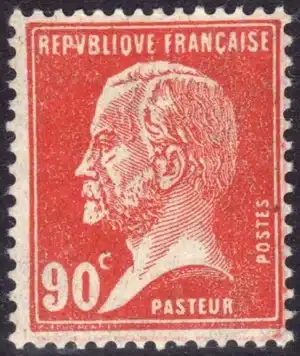 Timbre français 1923 Pasteur recto YT 178*