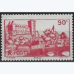 Timbre 1939 Pau YT 449*