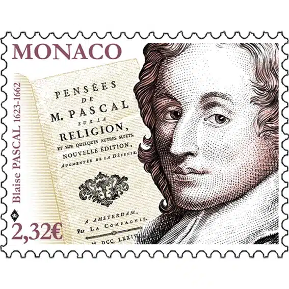 Blaise Pascal timbre monégasque 2023