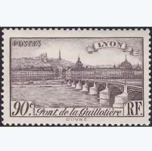 Timbre français 1939 Lyon YT 450