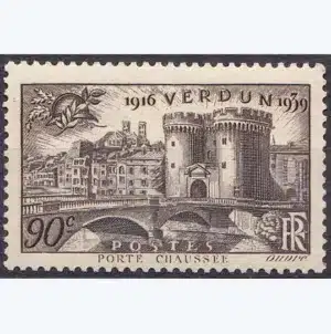 Timbre français 1939 Victoire de Verdun YT 445