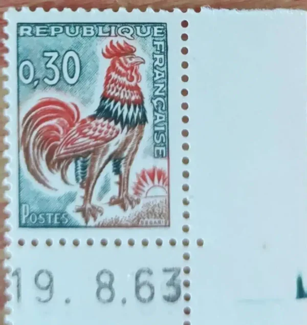 Timbre français 1962/1965 Coq de Decaris YT 1331A**