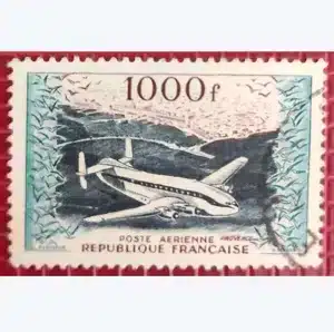 Timbre français 1954 Provence recto PA YT33