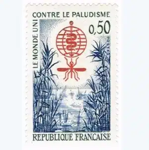 Timbre français 1962 Eradication du paludisme YT1338**