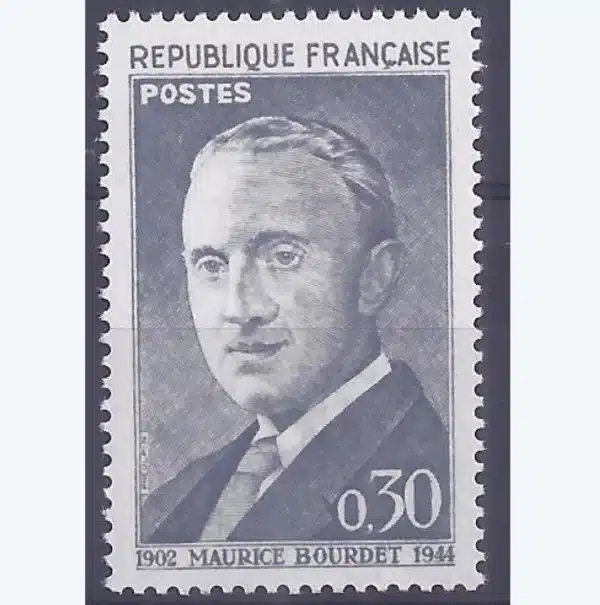 Timbre français 1962 Maurice Bourdet YT 1329**