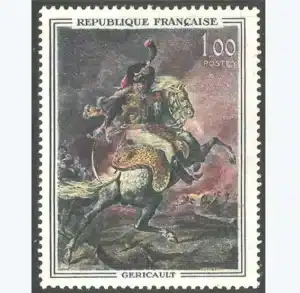 Timbre français 1962 Tableau Géricault YT1365**