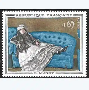 Timbre français 1962 Tableau Manet YT1364**