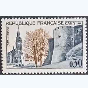 Timbre français 1963 Caen YT1389**