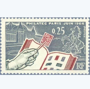 Timbre français 1963 Exposition philatélique YT 1403**