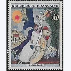 Timbre français 1963 Marc Chagall YT 1398**