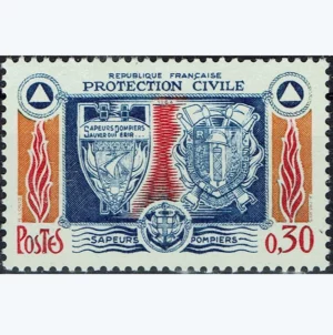 Timbre français 1964 Protection civile YT 1404**