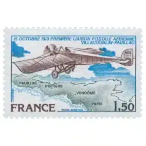Timbre français 1978 Morane Saulnier PA YT51