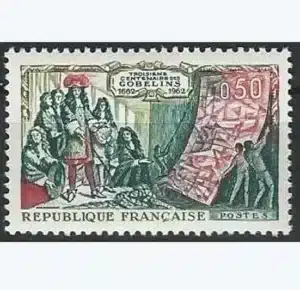 timbre français 1962 Manufacture des Gobelins YT1343**